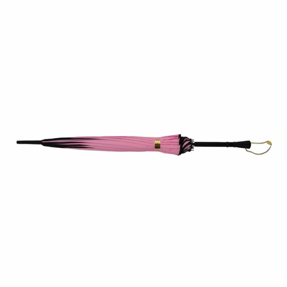 Pink with Black Encased Trim with Scalloped Edge Parasol (Cosmetic Blemish) - Picture 9 of 9